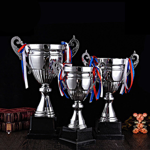 Large Medium and Small Size Silver Plated Metal 3D Design <strong>Trophy</strong> <strong>Cup</strong> with Silk Screen Printing Gold Award for Sports - Product Image 4