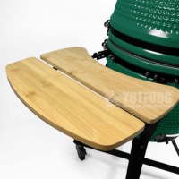 Barbecue au charbon de bois en céramique Kamado de 24 pouces avec allumage automatique, fumoir extérieur émaillé en porcelaine pour la restauration