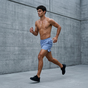 Shorts de sport pour hommes, séchage rapide, poches zippées, taille élastique, cordon de serrage réglable, coupe confortable et douce pour l'entraînement - Product Image 2