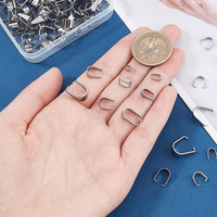 100 pièces de fermoirs à clipser en acier inoxydable pour pendentifs, connecteurs à pince pour chaînes, pour la fabrication de colliers, bracelets et bijoux DIY