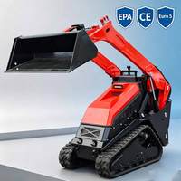 Mini Skid Steer Loader Berkualitas Tinggi, Hidrolik Tahan Lama dengan Bucket Breaker untuk Kondisi Kerja yang Berat