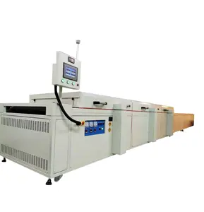 large capacity industrial hot air Convection non-dust tunnel drying oven with IR tube for touch screen camera panel film