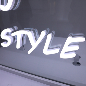 Custom Conductive Glass Powered LED <strong>Sign</strong> No More Messy <strong>Wires</strong> Eye-catching Acrylic <strong>Sign</strong> Mounted on Glass for Retail Shop - Product Image 6