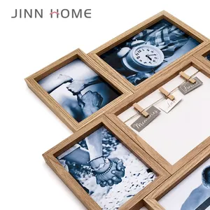 High Quality Modern Design Home Decoration Collage Wall Hanging Picture Photo Frame Set Wall Frame With Clip