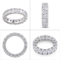 Bagues de fiançailles Kirin en argent sterling 925 véritable, plaquées rhodium, avec pierre en forme de goutte, style tennis, OEM ODM