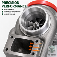Turbocompresseur marin industriel 725731 5010S, ensemble turbo complet pour moteur diesel de centrale électrique MTU S4000 Series 12V4000, pièces de rechange
