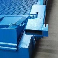 Dock pengangkat halaman baja ponsel, dock angkat ramp garpu dengan 2 roda solid pneunatic karet