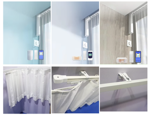 <span class=keywords><strong>Tende</strong></span> Smart per Casa e Camera da Letto, <span class=keywords><strong>Bianche</strong></span> <span class=keywords><strong>con</strong></span> Ricami Floreali Americani, Lussuose <span class=keywords><strong>Tende</strong></span> Oscuranti in Puro Cotone per Soggiorno - Product Image 3