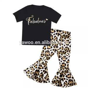 Ropa de Boutique para niños pequeños, verano, Tie-Dye y Cheetah, parte inferior de campana, 2 uds. - Product Image 3