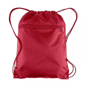 Sac à dos zippé, sac de sport à cordon, sac de sport écologique, cadeau promotionnel, sac de gym, faible MOQ, sac de voyage en polyester à cordon de serrage - Product Image 6