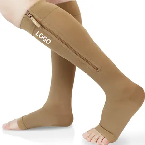 Post Op Stocking Calf ukuran Plus 20-30mm HG Anti emboli Suster uniseks kuat kaus kaki kompresi pergelangan kaki kualitas medis