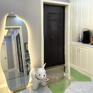 <span class=keywords><strong>Miroir</strong></span> LED avec éclairage intégré pour chambre à coucher et dortoir, <span class=keywords><strong>miroir</strong></span> pleine longueur avancé - Product Image 2