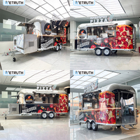 Camion de restauration mobile Wetruth Custom Step Van avec cuisine complète, véhicule commercial pour la livraison de pizzas, café, hamburgers et autres plats de rue