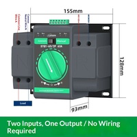 Sakelar Transfer Otomatis Daya Ganda AC 220V Switching Kelas Ekspor 2P/4P/3P 63A Tipe MCB ATS Model 56223ATS Tiongkok Daratan