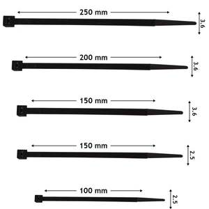 Tali Penjepit Kabel Nilon Plastik 3.6X200Mm Langsung dari Pabrik - Product Image 4