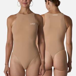 Sk1203 Tuta Corta Sexy Monopezzo, Aderente, Elegante, Abbigliamento Sportivo Femminile, Tinta Unita, Tuta Leggera Senza Cuciture - Product Image 1