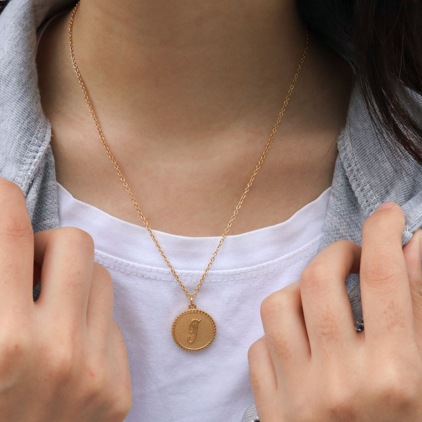 Collana Delina Con Ciondoli Iniziali In Oro Vermeil 18k - Foto 2