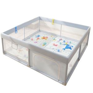 Corralitos <span class=keywords><strong>para</strong></span> niños, valla de tela de malla transpirable, <span class=keywords><strong>corralito</strong></span> <span class=keywords><strong>Para</strong></span> bebés, Centro de Actividades <span class=keywords><strong>para</strong></span> interiores y exteriores - Product Image 1
