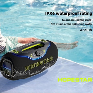 Hopestar a6club Màu Xanh Răng Âm Thanh Stereo Loa Siêu Trầm Hộp 200W Bass Không Dây <span class=keywords><strong>Mini</strong></span> Karaoke Loa Rạp Hát Tại Nhà Hệ Thống Âm Thanh - Product Image 6