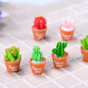 Mini Figuras de Cactus de Resina, Miniaturas de Plantas Suculentas, Adornos de Escritorio para Decoración de Paisajes, Accesorios para Manualidades - Product Image 3