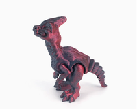 Figura de Acción de Dinosaurio Articulado Impreso en 3D Fierce Guanlong, Modelo de Animal Prehistórico Metálico de PLA de Seda, Juguete Personalizado al por Mayor