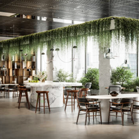Vigne Artificielle Murale Verte Suspendue au Plafond 80cm, Plante en Tissu Écologique pour Intérieur et Mariages
