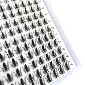 Cils en éventail faits à la main, bouquets de cils DIY volumineux, marque privée, cils en faux vison 3D en bouquets, vente en gros de cils en bouquets DIY - Product Image 6