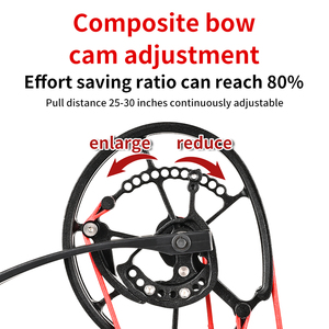 Kit d'arc à poulies polyvalent 35-70 lbs - Ensemble complet 2-en-1 flèches et billes d'acier pour la <span class=keywords><strong>chasse</strong></span> et le tir - Product Image 4