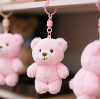Fabrik Großhandel Roboter AI Plüschtiere Niedlichen Teddybär Plüsch Schlüssel bund Niedlichen Schlüssel bund Kunden spezifische Schlüssel bund Geschenk