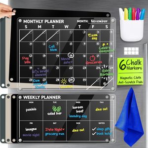 <span class=keywords><strong>Calendario</strong></span> Magnético Acrílico para Refrigerador, Pizarra de Dibujo Acrílica, Soporte de Exhibición, Venta al Por Mayor de Fábrica y Personalizado - Product Image 4