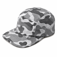 Casquettes de sport et de plage en nylon à 5 panneaux, prix d'usine, faible MOQ, taille ajustable, qualité supérieure, non structurées, camouflage, mode été