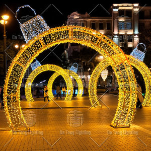 Waterproof 3D Christmas Archway LED Motif <b>Light</b> Outdoor Commercial Decoration - Product Image 4