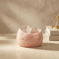 Bol à bougie en céramique à motif marbré, diffuseur d'arômes, pot de bougie style pierre, porte-bougie pour la décoration de la maison, cadeau d'hôtel, OEM ODM, logo personnalisé