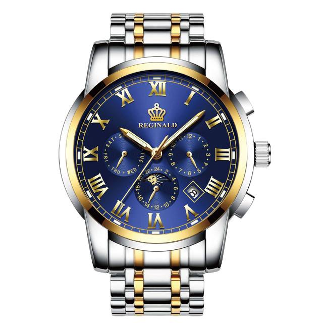 SHX Quartz Men's Watch Business Multifunctional Waterproof Luminous Watch Man