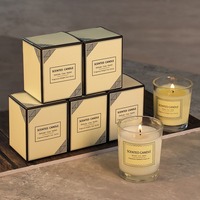 Velas Aromáticas de Cera de Soya Personalizadas, Juego de Regalo de Lujo, Marca Privada, Venta al por Mayor, Tapa de Madera, Fragancia para el Hogar, Aromaterapia