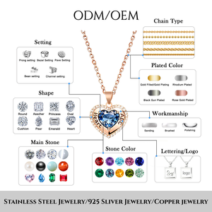 Collier pendentif en or style bohème, superposé, avec pierre bleue, barre, disque et goutte d'eau, pour femme, en acier inoxydable 316L - Product Image 5