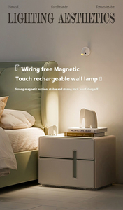 Lámpara de pared con carga USB, foco ajustable simple magnético, entrada de pasillo, lavado de pared, pintura, luz nocturna <span class=keywords><strong>para</strong></span> dormitorio - Product Image 3