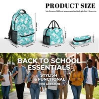 Sac à dos imprimé intégral FACEBOOK HOT SELL, trousse à crayons, sac à déjeuner tendance pour étudiants garçons et filles, lot de 3 sacs pour couple