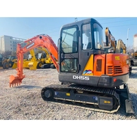 Excavatrices d'occasion Doosan DH55 de qualité supérieure avec garantie d'un an, modèles Doosan DH55, DX55, DH60, DX140 à vendre
