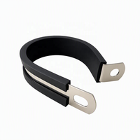 Collier de serrage pour tuyau robuste à vis sans fin, 12 mm, en acier inoxydable avec bande EPDM, W1, pour camion et remorque