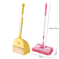 DS2000 Mini maison outils de nettoyage pour enfants jouet ensemble de nettoyage balai pelle à poussière ensemble télescopique bébé Mini vadrouille