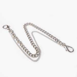 Double Layer Shrimp Buckle <b>Waist</b> <b>Chain</b> Zinc Alloy Hip Hop Decorative Pants <b>Chain</b> Accessory For Daily Wear - Product Image 2