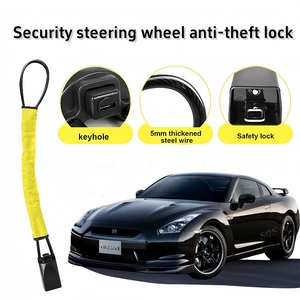 SQS OEM/ODM personnalisation d'usine de haute qualité <span class=keywords><strong>voiture</strong></span> universelle <span class=keywords><strong>antivol</strong></span> acier Portable sécurité Durable serrure de <span class=keywords><strong>volant</strong></span> de <span class=keywords><strong>voiture</strong></span> - Product Image 5