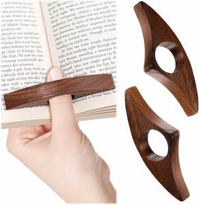 Wholesale Wooden Thumb Book Page Holder One-handed Reading Aid Page-Pressing Ring and Retro Book Press Finger-Buckle <b>Bookmark</b> - Product Image 2
