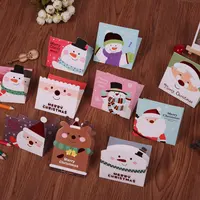 2022 Newest Custom Printed Handmade Cheap Bulk Small Paper Christmas Greeting Cards