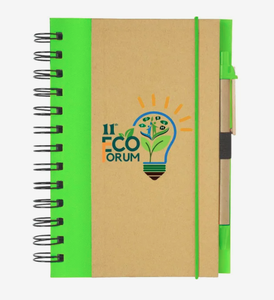 Carnet à couverture rigide personnalisé, inspiré de l'éco-responsabilité, 40 feuilles, avec stylos, logo couleur, cadeau promotionnel, vente <span class=keywords><strong>en</strong></span> gros, haute qualité - Product Image 3