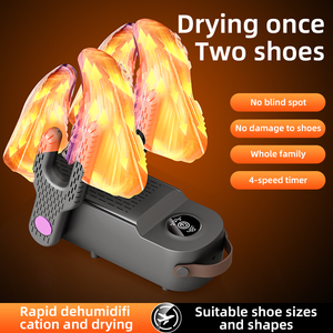Séchoir à chaussures électrique désodorisant UV 220V CE pliable portable avec température réglable et minuterie intelligente - Product Image 4