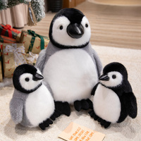 Boneka Penguin Gemuk Lucu, Boneka Hewan Penguin Lembut dan Tebal, Boneka Plushie Arktik Realistis, Hadiah Anak, Grosir, Pereda Stres