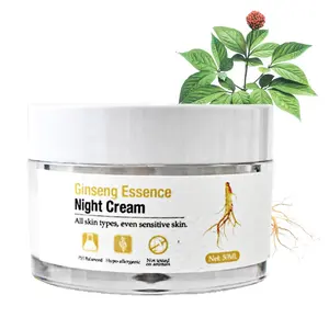 Best Face Cream Container Skin Care Anti Aging Age Whitening Nature Organic Beauty Herbal Ginseng Cream Night Facial Cream