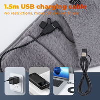2-in-1 Elektrischer Heizgürtel mit USB-Heizfunktion und Handwärmer-Tasche, Beheizbare Decke